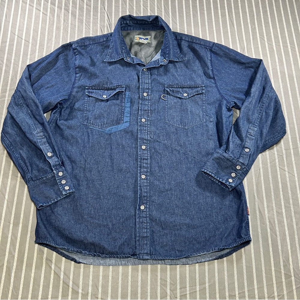 Teva Women's denim button up Blue Size XL